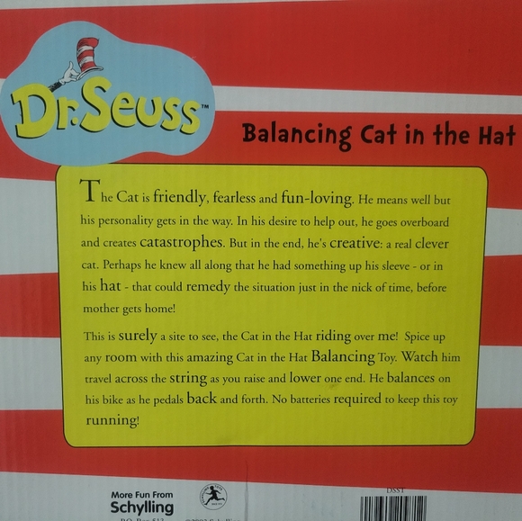 Dr Seuss balancing the Cat in the Hat New - Picture 4 of 4